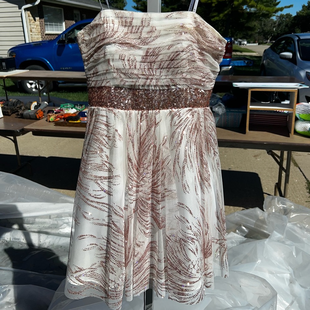 Strapless Homecoming Dress